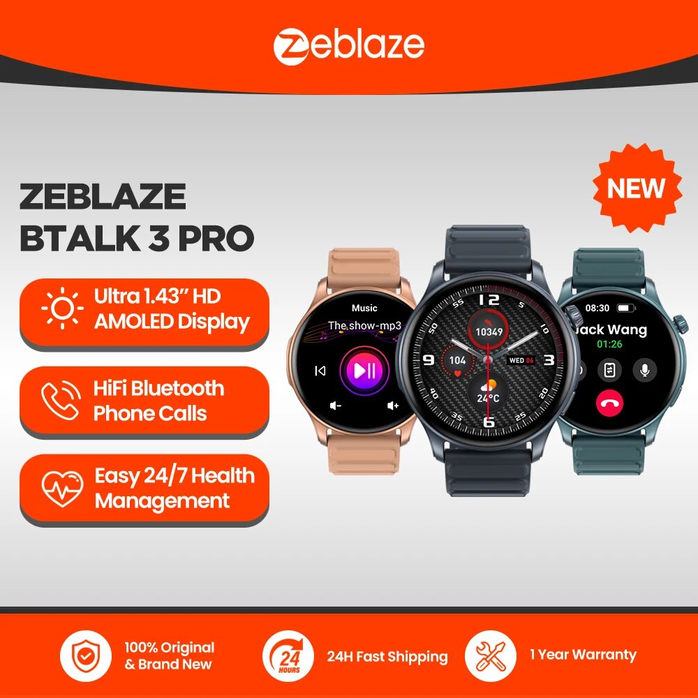 Smartwatch Nexus - Novo zeblaze btalk 3 pro 1.43