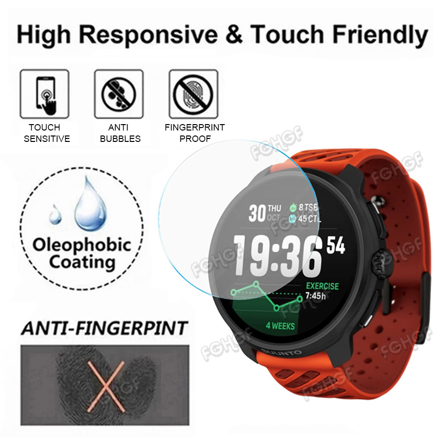 Garmin Smartwatch Accessories - Película protetora de vidro temperado para