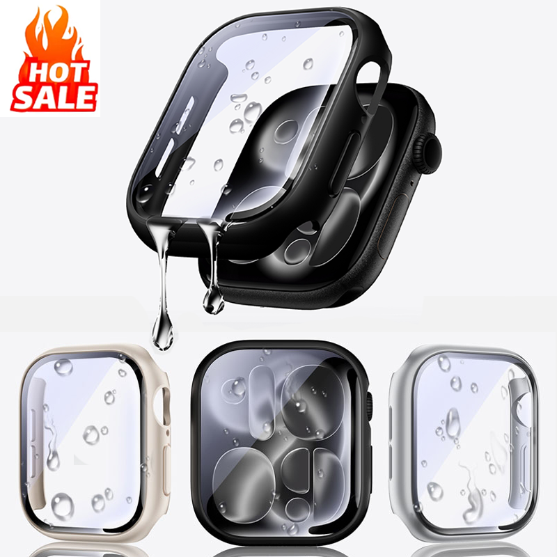 Smartwatch Band Accessories - Vidro temperado + capa para apple