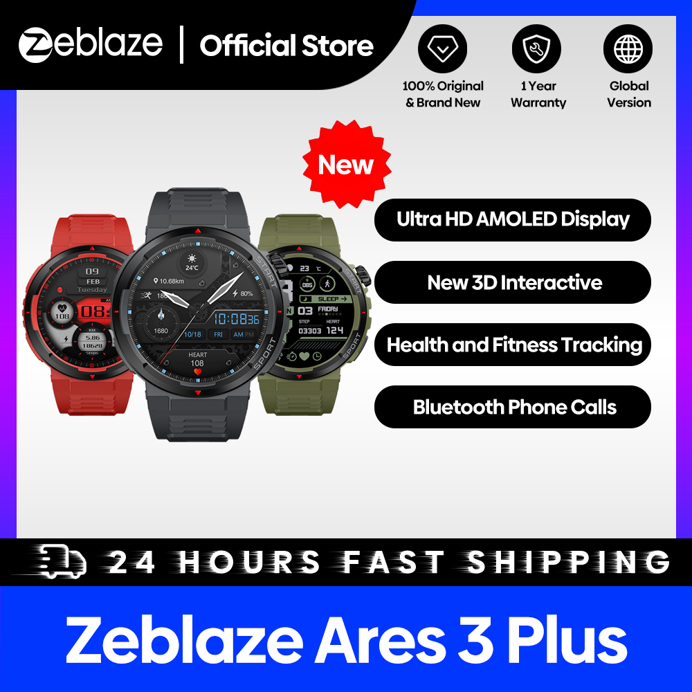 Smartwatch Nexus - Novo zeblaze ares 3 plus 1.43