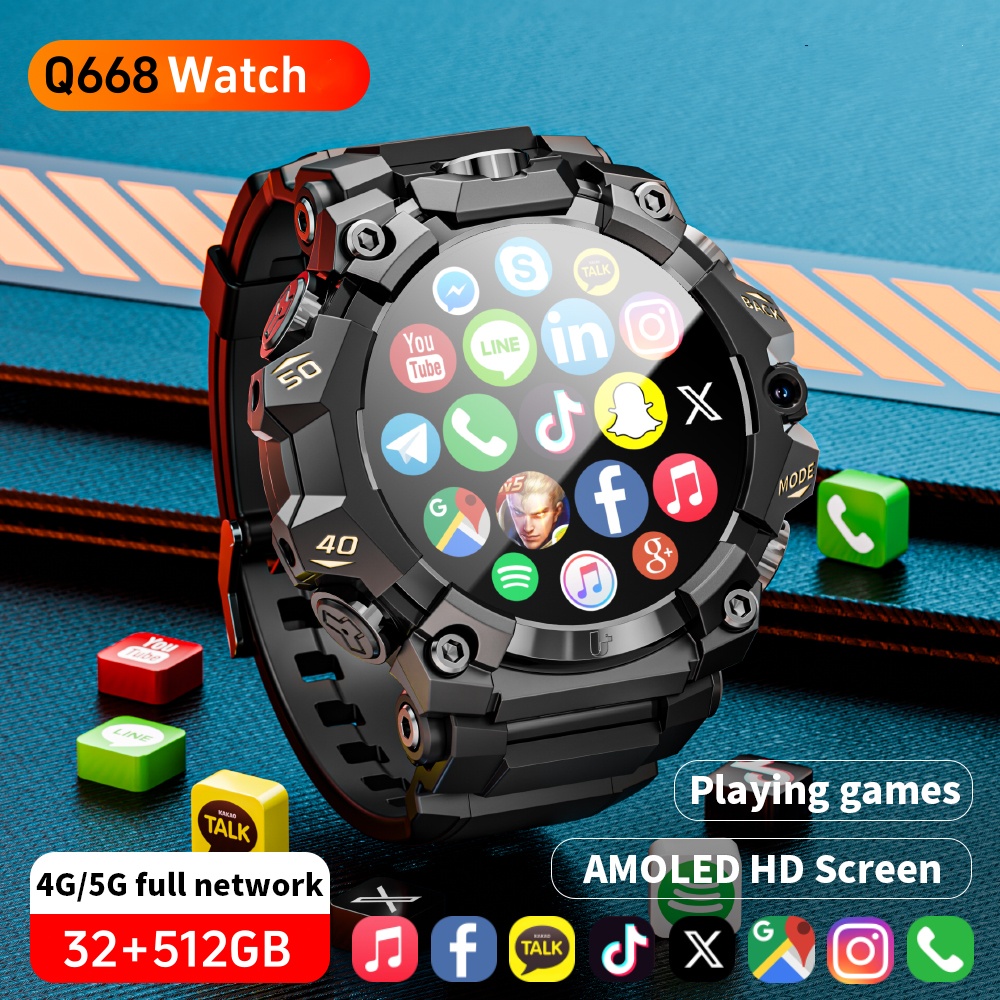 Smartwatch Nexus - Q668 smartwatch 5g completo netcom android