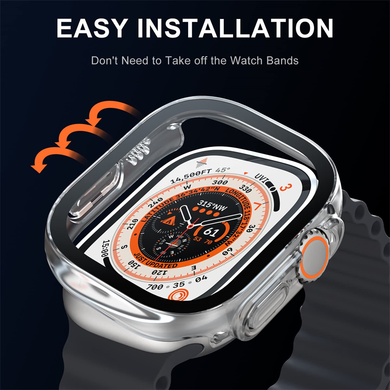 Vidro + capa para apple watch  - Smartwatch Band Accessories avaliação e preço