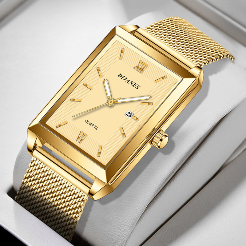 Calendário masculino data espo - Stainless Mesh Band avaliação e preço