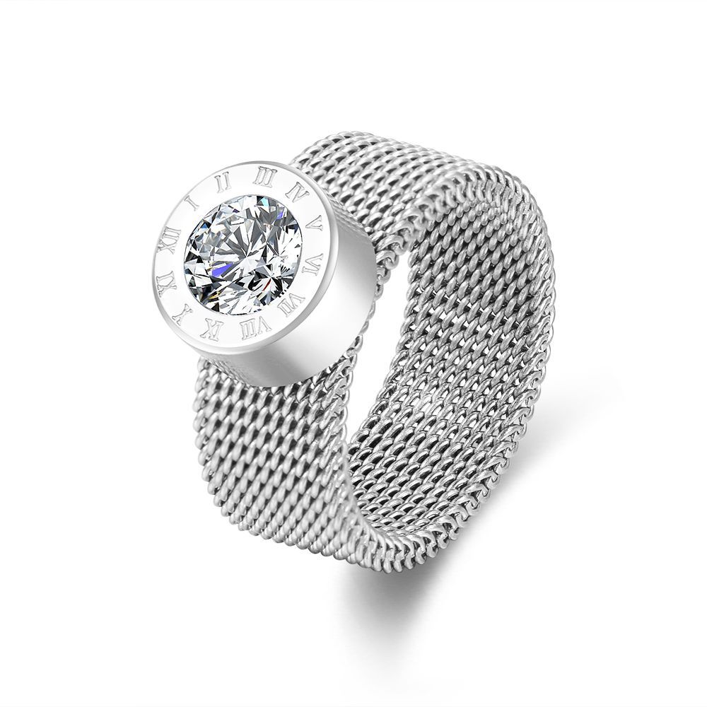 Anel romano retrô de aço inoxi - Stainless Mesh Band avaliação e preço