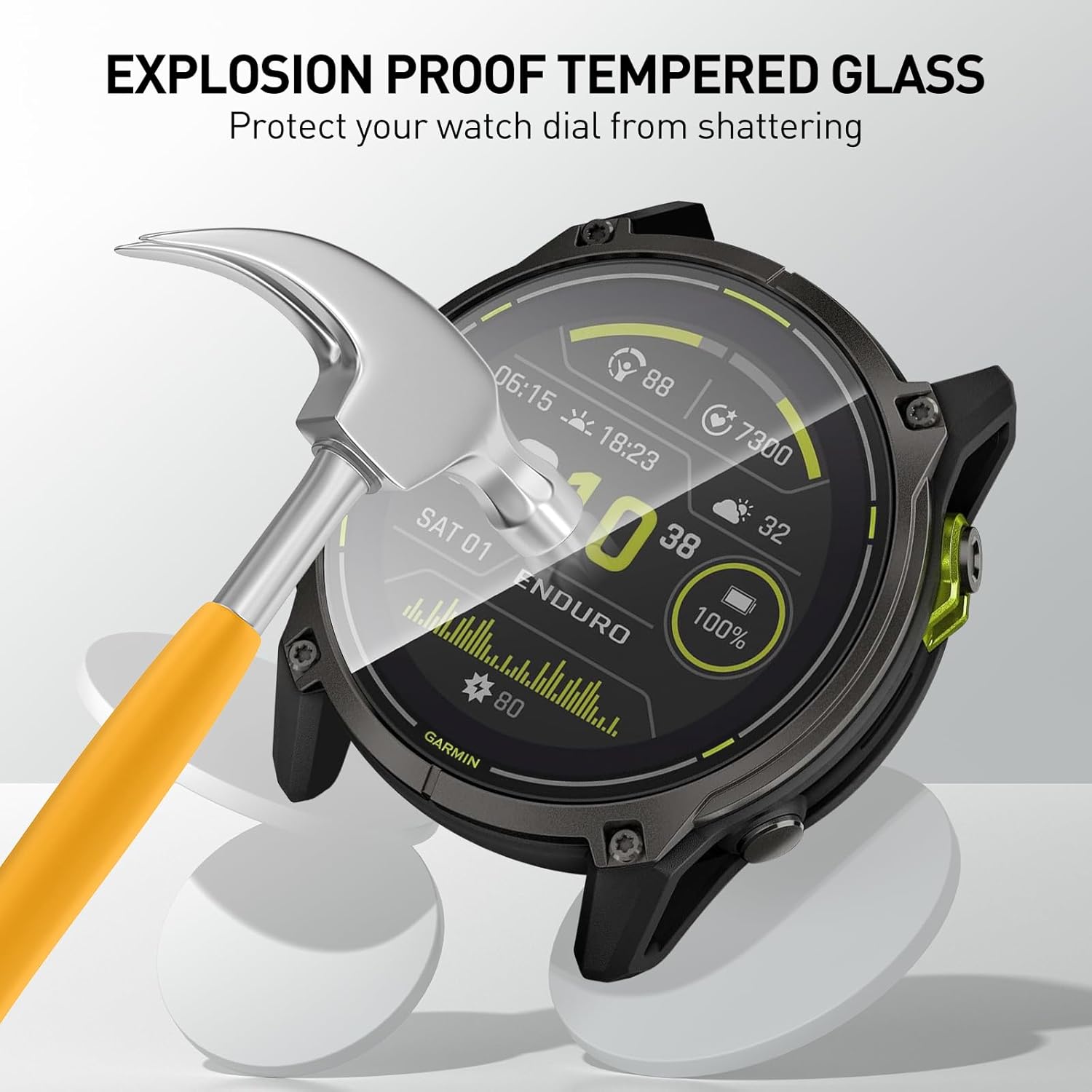 Filmes de vidro temperado para - Garmin Smartwatch Accessories avaliação e preço
