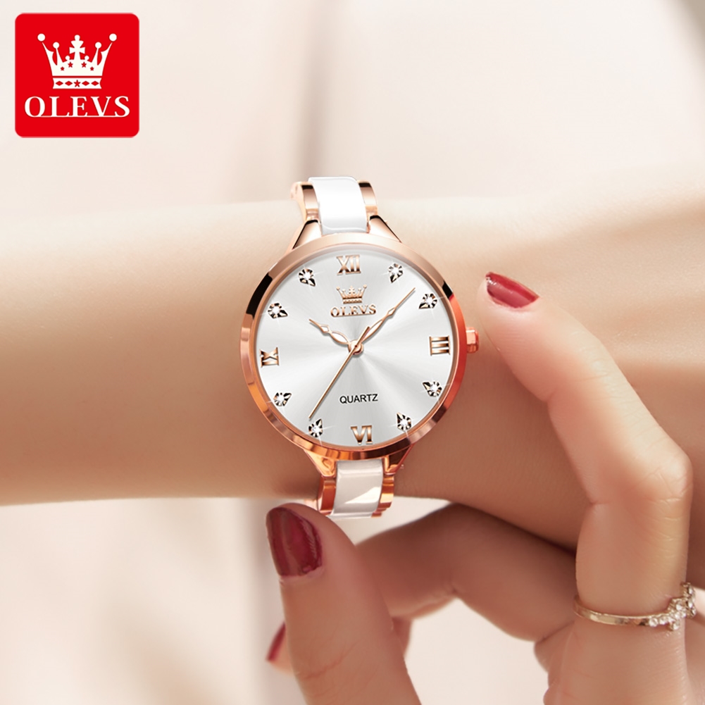 Olevs 5872 relógios femininos  - Accessories With Watch avaliação e preço