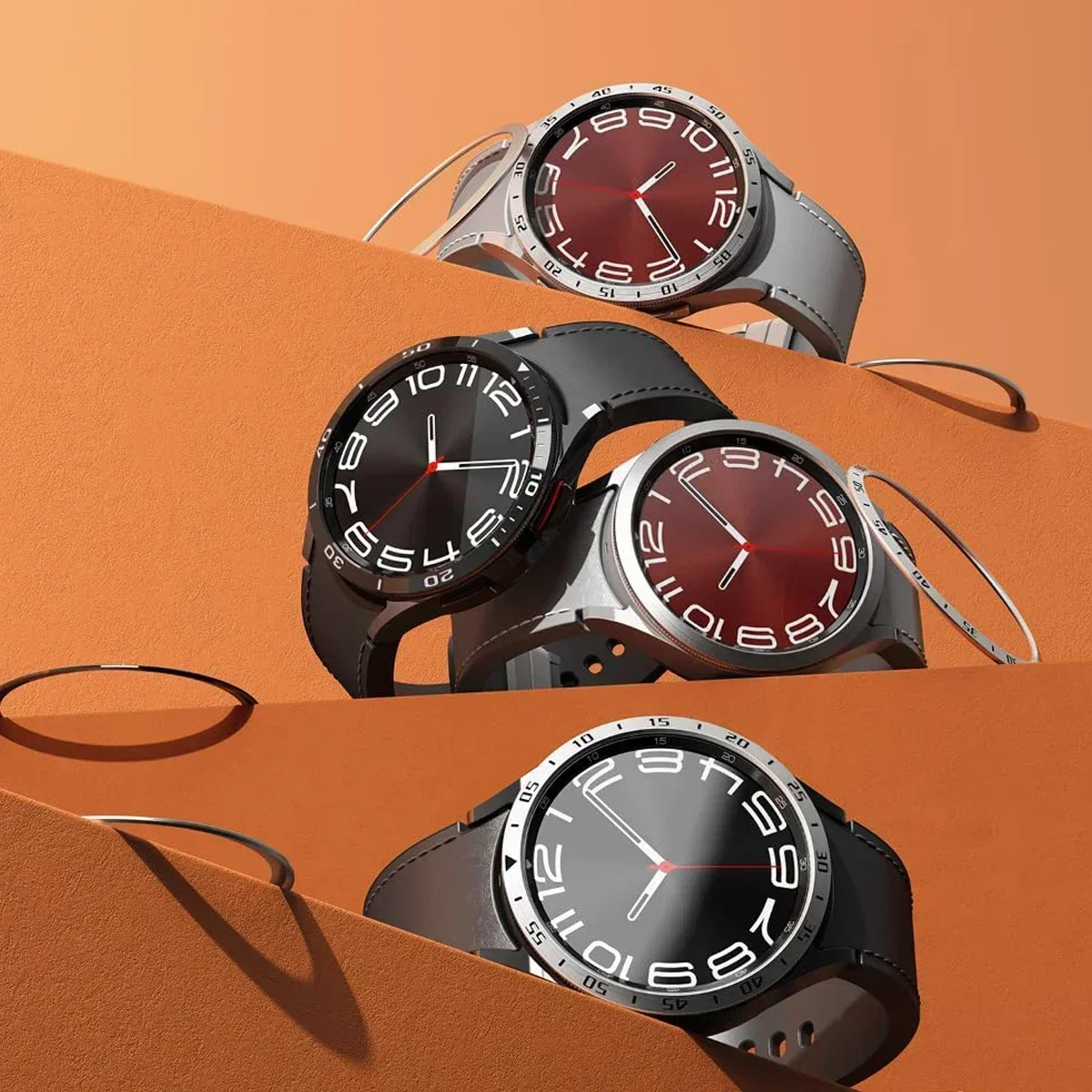 Anel de Metal Protetor HOT par - Accessories For Galaxy Watch 5 avaliação e preço