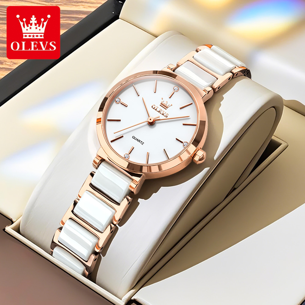 Olevs relógio feminino 5877 lu - Accessories With Watch avaliação e preço