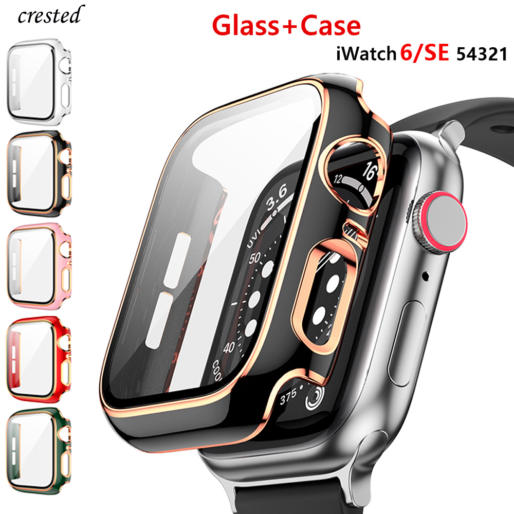 Vidro + capa para apple watch  - Smartwatch Band Accessories avaliação e preço
