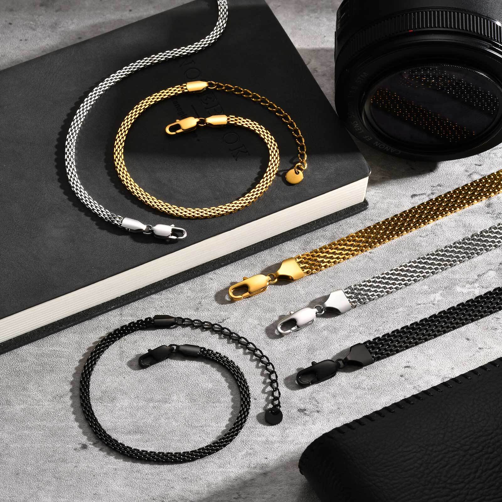 Pulseira de corrente de malha  - Stainless Mesh Band avaliação e preço