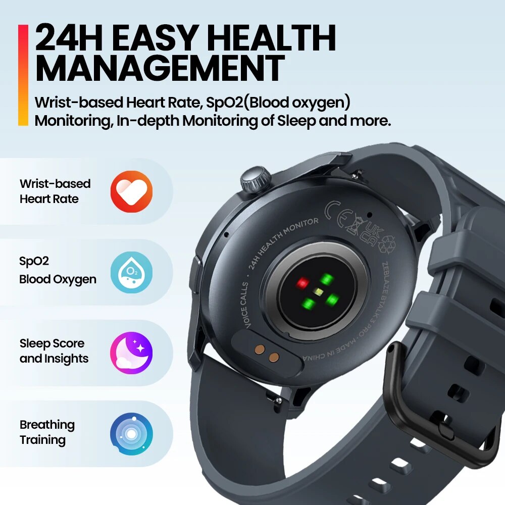 Novo zeblaze btalk 3 pro 1.43  - Smartwatch Nexus avaliação e preço