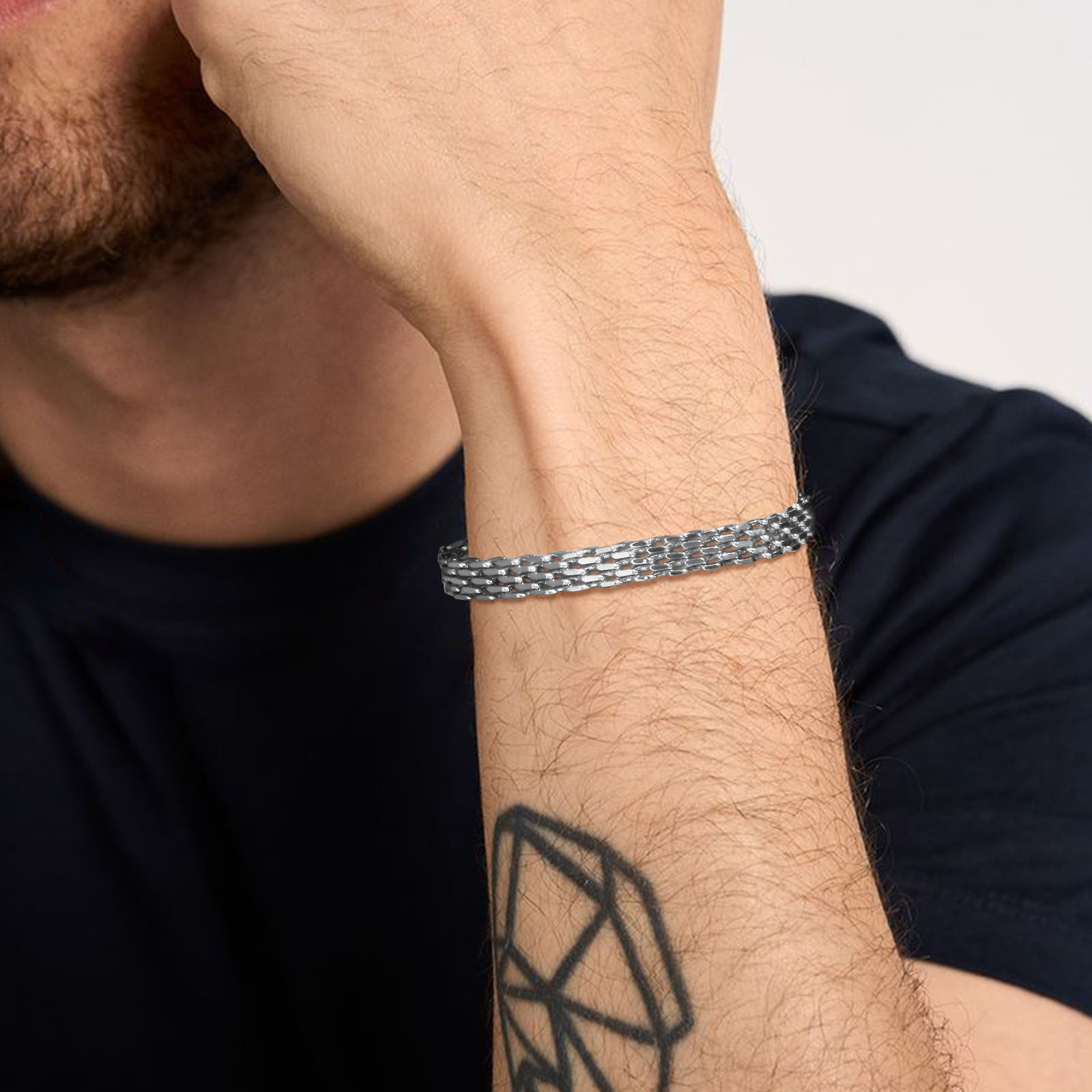 Vnox pulseiras de corrente de  - Stainless Mesh Band avaliação e preço