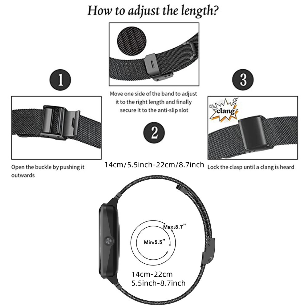Bandas de metal para Garmin Vi - Stainless Mesh Band avaliação e preço