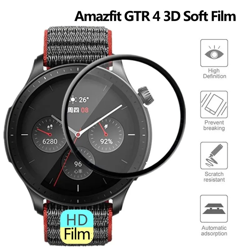 HD Curvo Anti-Scratch Filme pa - Garmin Smartwatch Accessories avaliação e preço