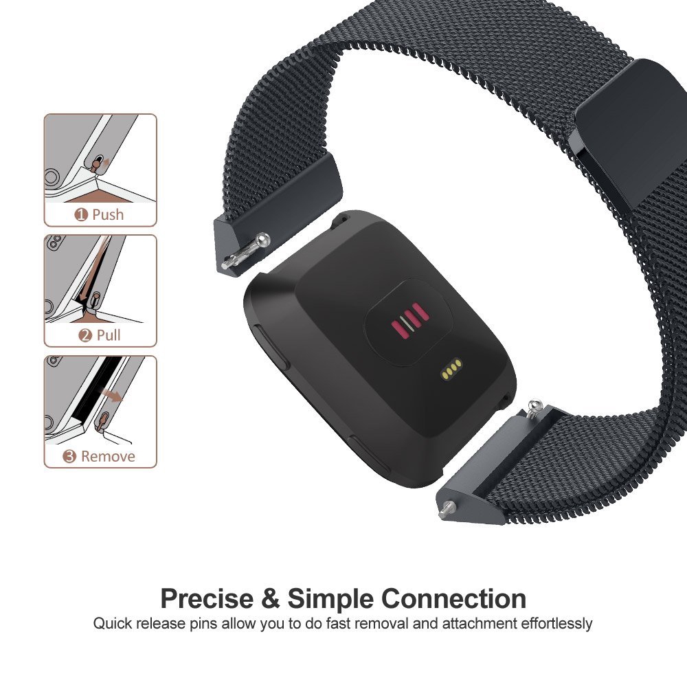 Pulseira de malha milanesa par - Stainless Mesh Band avaliação e preço