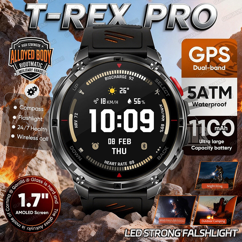 Novo Smartwatch T-Rex3 Pro 202 - Smartwatch Batam avaliação e preço