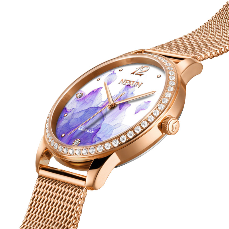 Relógio Feminino Ultra-Fino NE - Stainless Mesh Band avaliação e preço