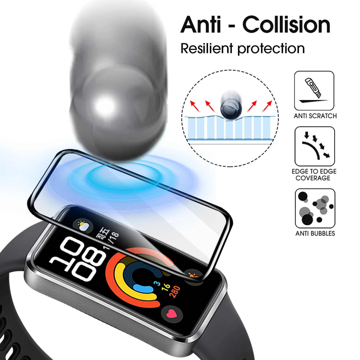 Protetores de tela flexíveis p - Smartwatch Band Accessories avaliação e preço